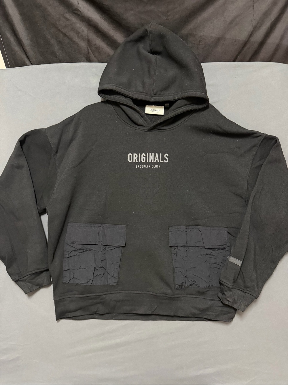 Brooklyn Cloth Men's Black Sweatshirt with White 'ORIGINALS' Logo